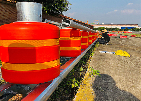 Cubeta da colisão de EVA Material Road Rotating Anti com tira reflexiva