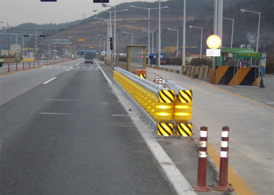 Segurança rodoviária Roller Traffic Drum Barrel Guardrail Barreira anti-choque