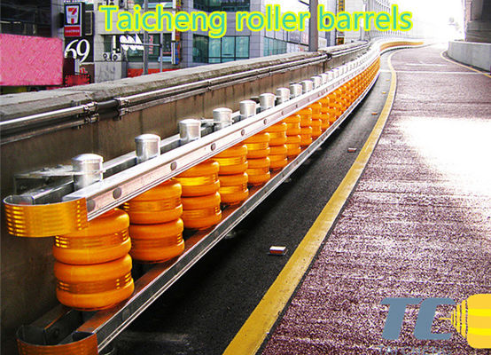 Bom preço Panel Height 1.2m Rolling Guardrail Barrier Diameter 245 350 Mm Roller Size Designed for Site Safety and Traffic Management on-line
