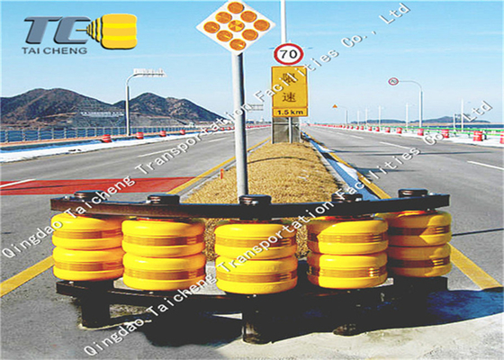 Good price Padrão de ISO amarelo da barreira de EVA Material Highway Safety Roller on-line