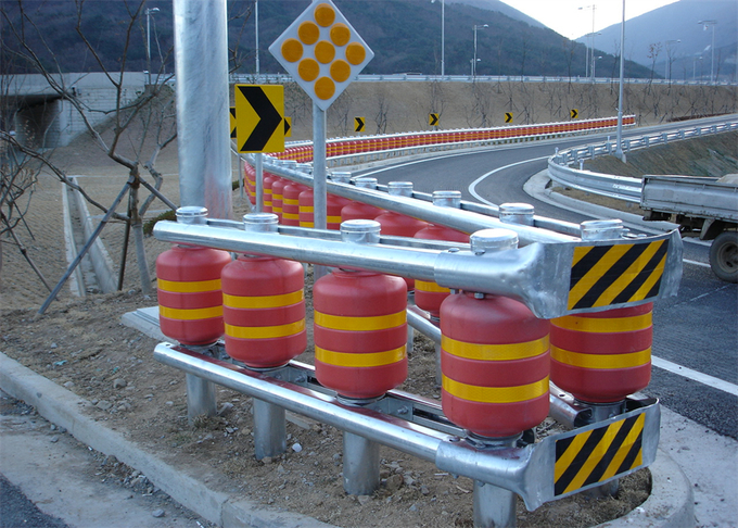 Absorção de alta energia vermelha amarela de EVA Filled Safety Roller Barrier e baixa reação 6